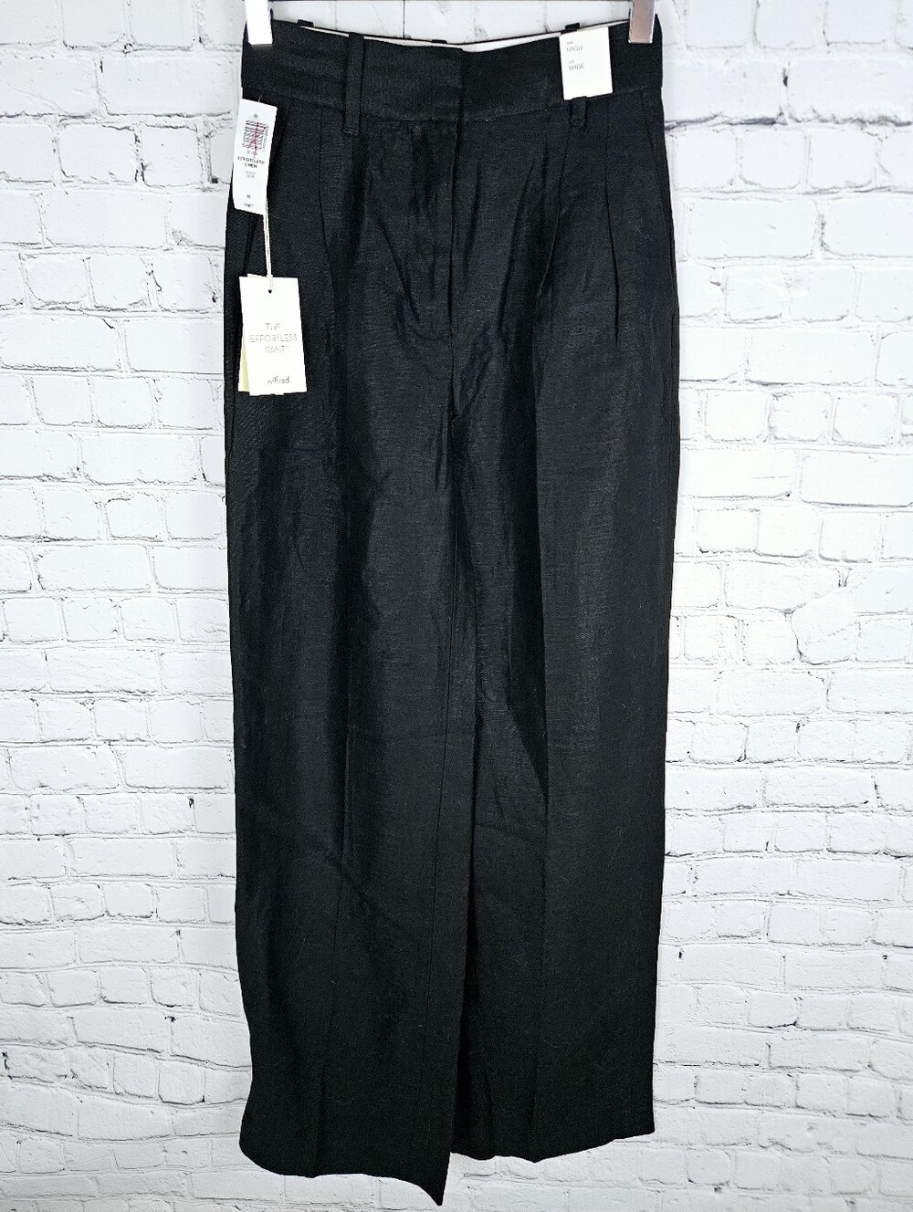 WILFRED ARITZIA | The Effortless Pant linen tencel blend high rise wide leg pant